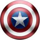 Metal Captain Shield Cosplay Halloween Party 1:1 Full-Size Replica red