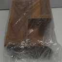 BIBELUN Square Tissue Box Cover,Multi-Functional Wood Tissue Box Holder with Storage Grid,Tissue and Remote Control Holder,Decorative Facial Tissue Cube Box Organizer for Desk,Nightstand,Bathroom (Brown)