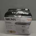 AROMA Rice Cooker, 3-Cup (Uncooked) / 6-Cup (Cooked), Small Rice Cooker, Oatmeal Cooker, Soup Maker, Auto Keep Warm, 1.5 Qt, White, ARC-363NG