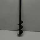 SYITCUN 4"X16" Heavy-Duty Auger Drill Bit for Planting - Garden Spiral Drill Bit - Bulb Planter Tool & Post Hole Digger - 3/8" Hex Drive (Black)