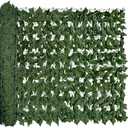 DOPGIB Artificial Ivy Privacy Fence Screen, 128 "x 48" (43 Sqft) Anti-Ultraviolet Artificial Hedge Grass Wall, Used for Indoor and Outdoor Green Background, Garden Greening Decoration