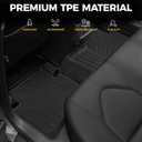 Floor Mats for Toyota Camry 2018-2024, All Weather Floor Mats Trunk Cargo Liner and Door Sill Guards Accessories, Full Coverage Set (Not fit AWD or Hybrid Models)