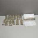 TonGass 12-Pack 5"x7" Gold Acrylic Picture Frames  3mm Gold Border Wedding Table Number Holders, Clear Double-Sided Acrylic Sign Holders for Weddings, Banquets, Parties, Centerpieces