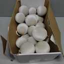 HyDren 24 Pcs Beige Velvet Christmas Ornaments Balls Bulk Flocked Christmas Tree Ornaments 3.15, 2.76, 2.36 Inch Shatterproof Hanging Xmas Tree Balls Decor for Xmas Decorations