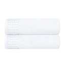 GLAMBURG 100% Cotton 2 Pack Oversized Bath Towel Set 28x55 Inches, Ultra Soft Highly Absorbant Compact Quickdry & Lightweight Large Bath Towels, Ideal for Gym Travel Camp Pool - White