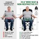 FAIR WIND 2-Pack Padded Oversized Camping Chairs with Lumbar Support, Twin Pack