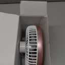 Small Oscillating Fan for Bedroom, 4000mAh Battery Powered Rechargeable Fan, 90° Vertical Manual and 120° Oscillating Desk Fan, 4 Speeds Air Circulator Fans, Quiet Table Fans for Home Office Travel (Rose Gold)