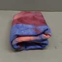 Eunzel Yoga Towel,Hot Yoga Mat Towel with Grip Dots Sweat Absorbent Non-Slip for Hot Yoga, Pilates and Workout 24" x72", Red & Blue