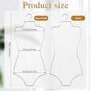 Qunclay 10 Pack Bikini Hanger Set Body Shape Lingerie Hangers 5 Pcs Gold and 5 Pcs Rose Gold Wire Organizer Metal Display Swimsuit Supplies for Boutique Closet Clothes Dress Swimwear Bathing Suit Form