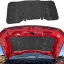 Soundproof Liner Compatible with 2021-2024 Ford F150 3.5L (Exclude Raptor) Hood Sound Insulation Mat PET Felt Engine Heat Insulation Shield for 2023 F150 Accessories