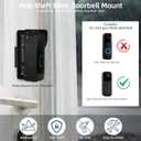 Adjustable Blink Doorbell Camera Mount (45 to 135 Degrees),No Drill Doorbell Mounting Bracket for New Blink Video Doorbell 2025 (2nd Gen),Anti Theft Doorbell Mount for Apartment Security