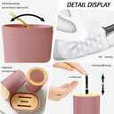 23 Piece Complete Pink Bathroom Set with Shower Curtain,Rugs & Accessories