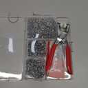 KAXIMON Snap Fasteners Kit 200 Sets, Metal Snap Button Kit with Fastener Pliers No Sewing, 9.5mm Snap on Button Kit Rust Proof DIY Press Studs Button Fix Tools for Fabric Clothing, chrome, SNAP-9.5MM