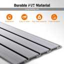 Slatwall Panel 4x8FT, Garage Slat Wall Storage Systems Durable and Sturdy, Easy-to-Install Interlocking PVC Slat Wall Organizer Panels Flexible and Convenient, Maximize Vertical Space