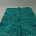 OLANLY Bathroom Rugs 47x17, Extra Soft Absorbent Chenille Bath Rugs, Rubber Backing Quick Dry, Machine Washable Bath Mats for Bathroom Floor, Tub and Shower, Home Decor Accessories, Teal