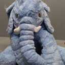 Ryttir 11 Inch Fuzzy Large Elephant Stuffed Animal, Adventure Stuffed Elephant Toy, Brave Boy's and Girl's Room Elephants Plush Decor, Funny Christmas Elephant Gifts for Kids and Women 2pack