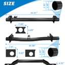 Front and Rear Fuel Tank Support Crossmember, Upper Shock Mount Crossmember Compatible with 1999-2006 Chevy Silverado 1500 & GMC Sierra 1500 2500
