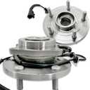 Pair 513273 Front Wheel Bearing Hub Assembly Compatible with Chrysler Town & Country 2008-2016 Dodge Grand Caravan 2008-2020, Ram C/V 2012-2015, 2009 2010 2011 2012 2013 2014 VW Routan, 5 Lugs w/ABS (OE Size)
