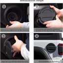 Gas Cap Fuel Door Gas Tank Cover for Jeep Wrangler JL 2018 2019 2020 2021 2022 2023 2024 2025 2026 Sport Rubicon Sahara & Unlimited 2-Door 4-Door