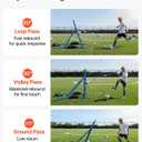 VEVOR Soccer Baseball Rebounder Net, Quick-Switch Angle Soccer Softball Rebounder for Control, Passing Practice, Premium Lacrosse Rebounder Net, Easy Setup Soccer Training Equipment for Teens&Adults, 3.7x3.7FT