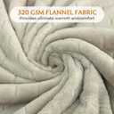 TOONOW Fleece Bed Blanket Queen Size 90x90 inches, Super Soft Fluffy Fuzzy Plush Blanket Geometric Pattern Cozy Microfiber Flannel Blankets for Couch, Bed, Sofa, Pumice Stone