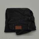 Sidefeel Women's Barrel Jeans Wide Leg Vintage Mid Rise Y2k Baggy Boyfriend Ankle Denim Pants (6, Black)