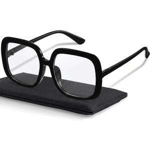 miyya Oversized Blue Light Glasses for Women, Retro Fashion Computer Glasses, Anti-Glare, Eye Strain Relief