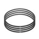 uxcell 4pcs A37 or 4L390 Classic Wrapped Rubber V-Belt, 37"(925mm) Inside Circumference, A Profile V Belt