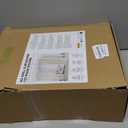 AJAZZ Room Divider Curtain (Black, W100 x L84 in, 1 Panel)+ Tension Curtain Rod No Drilling (H) 43-120(W) 35-100 in, for Privacy/Soundproof Curtains, Heavy Duty Wall Separator