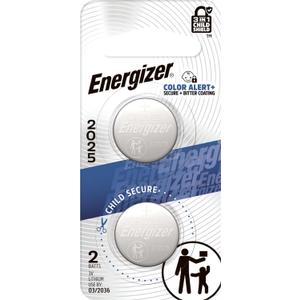 Energizer 2025 Batteries (2 Pack), 3V Lithium Coin Batteries