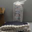 Bedsure ComfyFleece Cute Dog Bed Medium Size Dog - Washable Furry Puppy Beds, Rectangle Orthopedic Corduroy Fleece Pet Beds with Removable Zipper Cover, 30x24x8inches, Cream