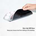 Cat Paw Mouse Pad, Ergonomic Mouse Mat with Wrist Support, Silicone Gel Mouse Pad, for Home/Office/Gaming, Mouse Mat Grey & Pink