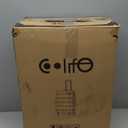 Coolife Luggage Expandable(only 28") Suitcase PC+ABS Spinner Built-In TSA lock 20in 24in 28in Carry on (Charcoal)