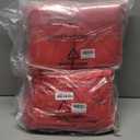 Bailarina Cloth Napkins Set of 120, 17x17 inches Dinner Napkins Cloth Washable, Polyester Square Table Cloth Napkin Bulk with Hemmed Edges Ideal for Banquets, Parties and Weddings-Red