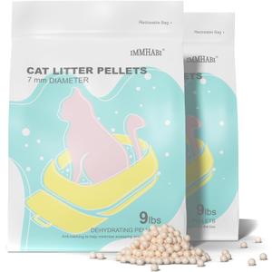 Cat Litter Pellets 18 Lbs, Generic Litter Pellets Refills Exclusively For Dual-Layer Litter Box Systems, Dehydrating Pellets, Zeolite, Long-Lasting Odor Control Non-Climping Litter