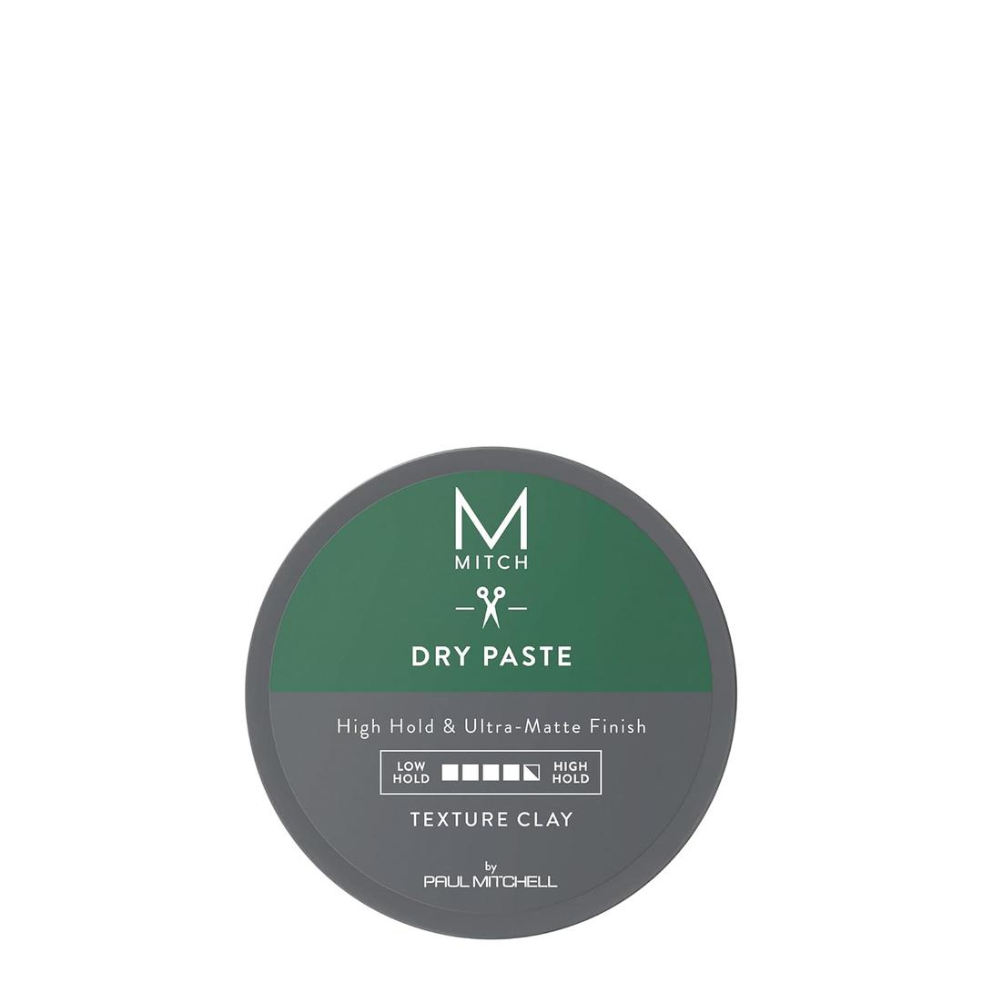 MITCH by Paul Mitchell Dry Paste Texture Clay for Men, High Hold, Ultra-Matte Finish, For All Hair Types (3 Ounce (Pack of 1))