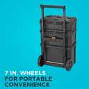 beyond by BLACK+DECKER BLACK+DECKER BDST60500APB Stackable Storage System - 3 Piece Set (Small, Deep Toolbox, and Rolling Tote)