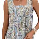 KISSMODA Womens Tops for Summer Women Sleeveless Tank Tops Loose Fit Casual Shirt Dressy Blouse, Size M