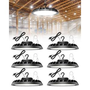 VOLISUN 1 Pack UFO Led High Bay Light 30,000LM, 200W, 5000K Daylight, 100-277V High Bay Led Shop Light, ETL Listed Commercial Bay Lighting for Garage Workshop Barn Factory Warehouse