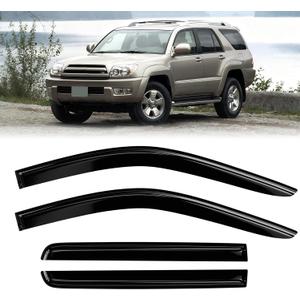 Window Rain Guards Compatible with 2019-2024 Silverado/Sierra Crew Cab
