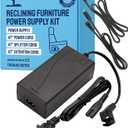 Universal Power Cord for Recliner Chair - 2-Pin Class 2 Power Supply Kit - Replacement Cord Kit for Electric Recliner Chair - Pack of 1