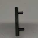 Ravinte 15 Pack 5 inch Square Cabinet Pulls Matte Black Stainless Steel Kitchen Drawer Pulls Cabinet Handles 5Length, 3 Hole Center