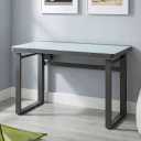 Tresanti Aurora 47” Adjustable Height Desk with LED Lighting, Height Adjustable From 29.3” - 47”