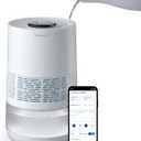 BLUEAIR Premium Smart Humidifier for Large Rooms, Bedrooms, Better Sleep with Evaporative Invisible Mist Tech, Auto Humidify, Easy Top Fill, Smart Control with App, Touchscreen, 3.5L Tank for 48 hours