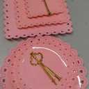 5 Pcs Cupcake Stand Set - Pink Plastic Dessert Table Display Set, 2x Pink Square 3 Tier Cupcake Display Stands Cookie Tray Rack Serving Tower & 3x 14 in Plastic Trays for Wedding Baby Shower Tea Party