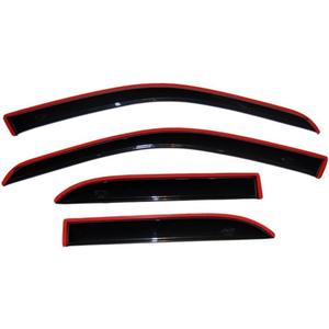 Auto Ventshade [AVS] In-Channel Rain Guards For 2019 - 2025 Chevrolet/GMC Silverado/Sierra 1500, 2022 LTD, 2020-2025 Silverado/Sierra 2500 & 3500 Crew Cab | Window Vent Visors, 4 pcs. - Smoke | 194805