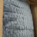 BEDELITE Fluffy King Size Comforter Set - Grey Fleece Soft Comforter for King Size Bed, Luxury Warm Bedding Set for Winter, Fuzzy Bed Set 3 Pieces (1 Comforter, 2 Pillowcases)