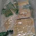 4 in 1 Bamboo Couch Arm Tray, 360 Rotated Adjustable Sofa Armrest Tray Table with Storage for Couches, Snacks & Drinks, Couch Armrest Table with Armchair Caddy Organizer for Living Room