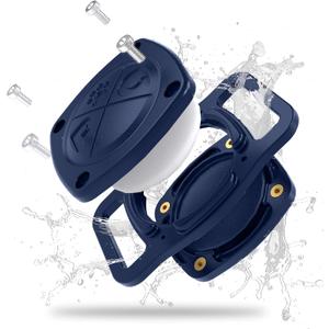 Pup Culture IP68 Waterproof AirTag Dog Collar Holder | 2.5X Stronger Than Competitors - Track Your Pet Using Apple AirTag Technology Without a Subscription | Dustproof - Doesnt Hurt Your Collar