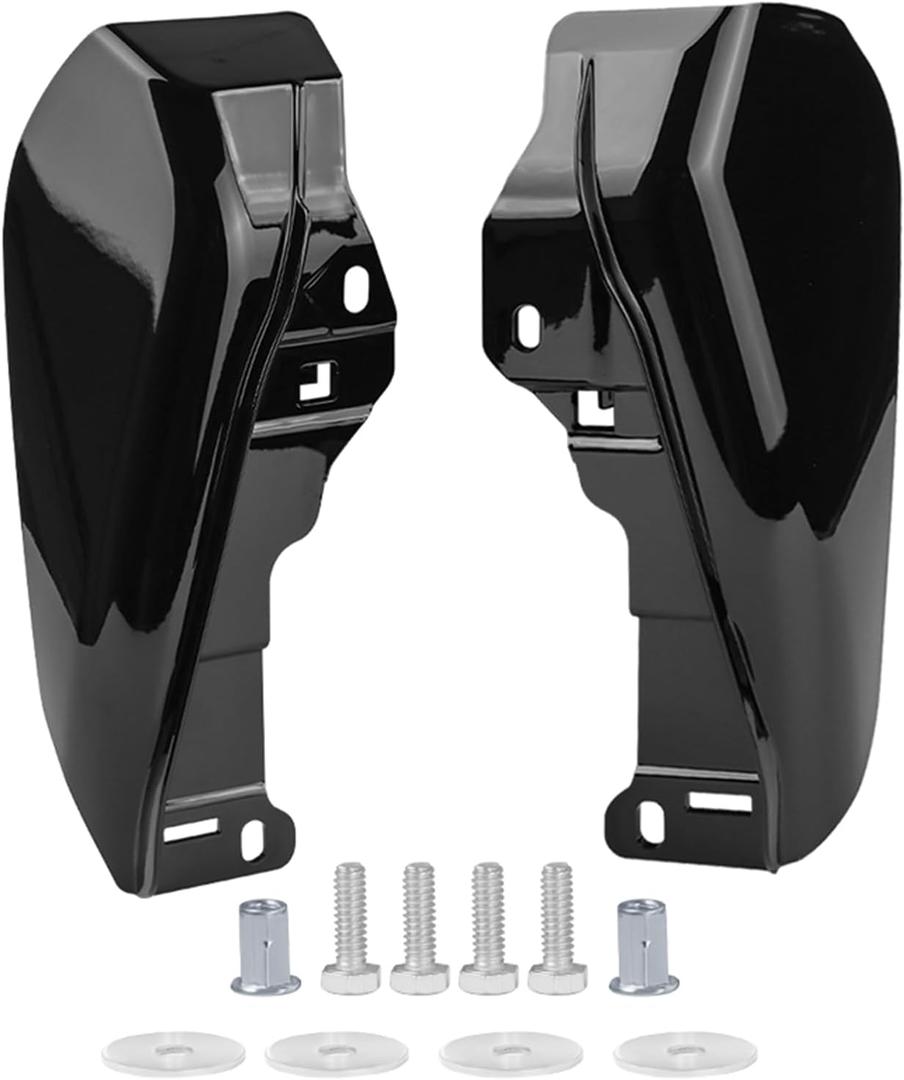Black Mid-Frame Air Deflector Heat Shields Deflector for Harley 2024-2025 Road Street Glide